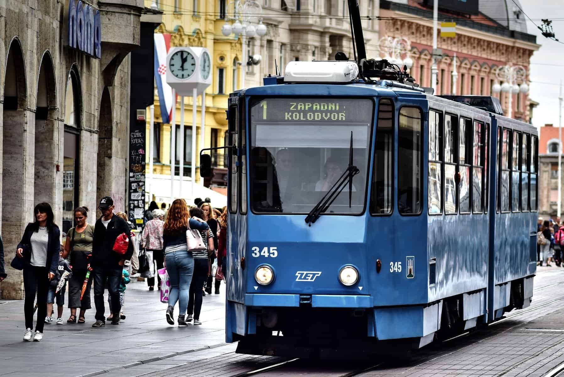 - Stay Connected in Croatia: Why SimLocal's eSIM is the Smart Traveler's Choice A tram in Zagreb's city center, Croatia.