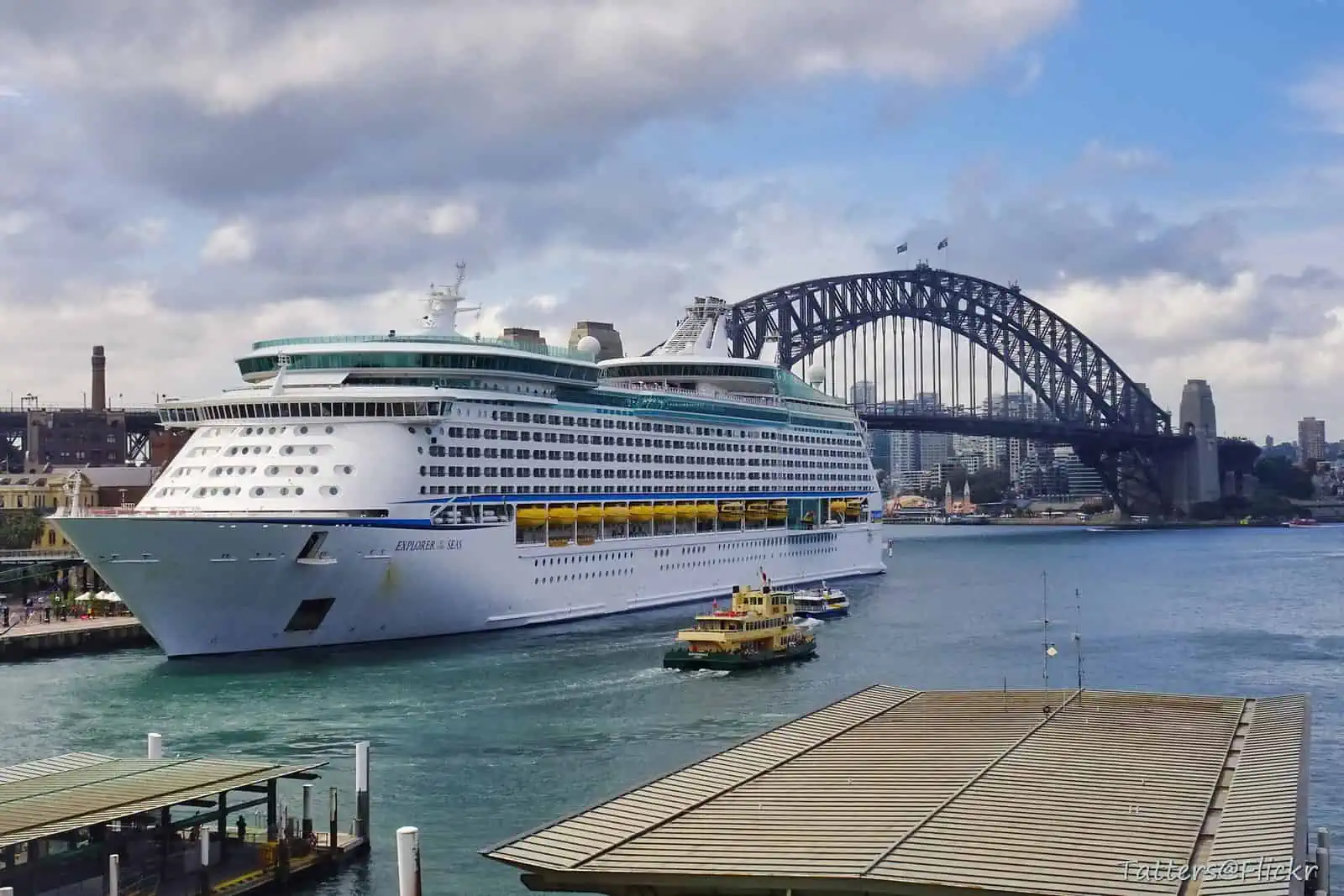 Explorer of the Seas Cruise - What to Expect on an Explorer of the Seas Cruise Explorer of the Seas Cruise ship in Sydney Harbor, Australia.