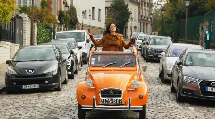 Citroën 2CV tour through Montmartre in Paris, France