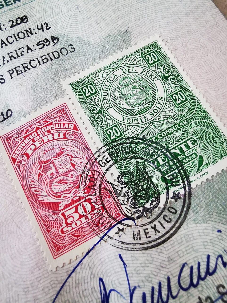 - International Travel Planning: Your Complete Pre-Departure Checklist Passport with Peru stamps.