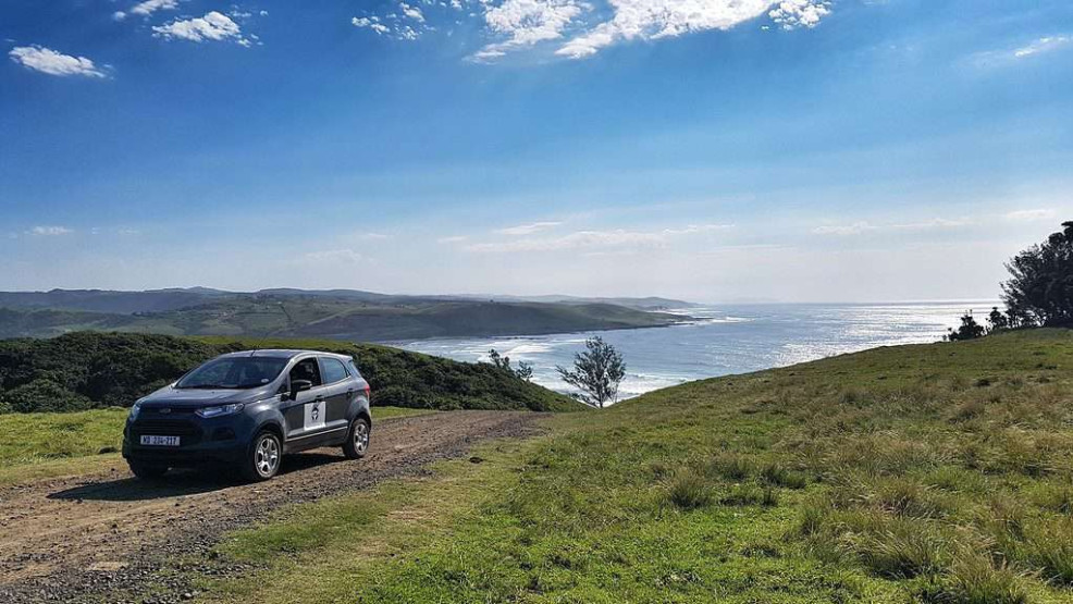 Rental car at Mdumbi, South Africa