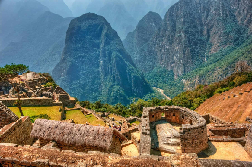 Ruins of Machu Picchu in Peru.