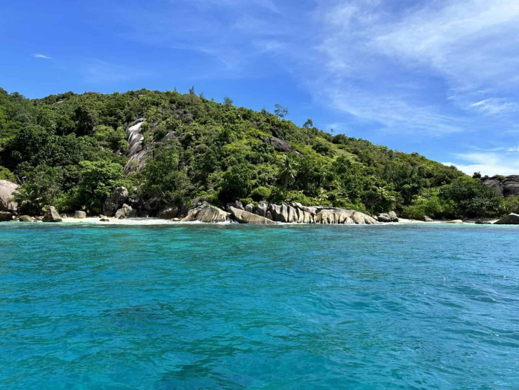 Hidden beaches on Mahé in the Seychelles.