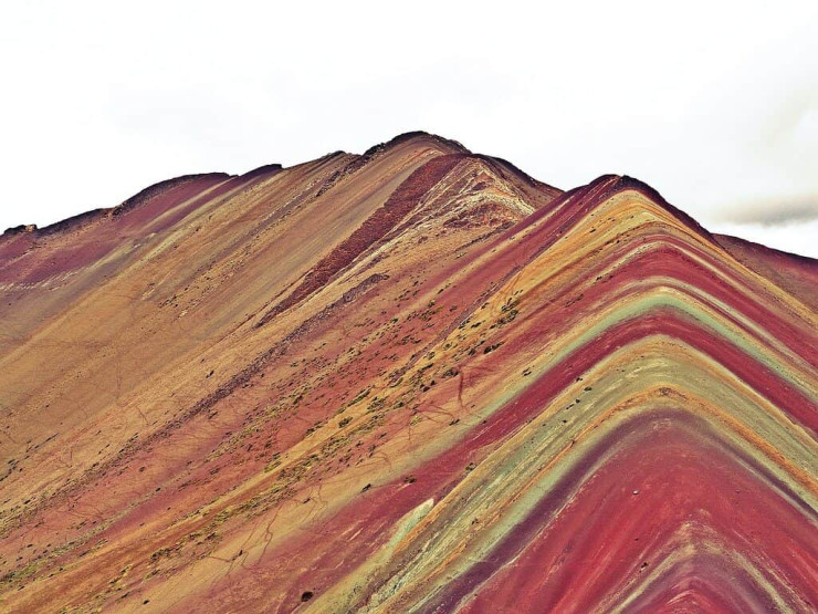 Rainbow Mountain close to Cusco in Peru.
