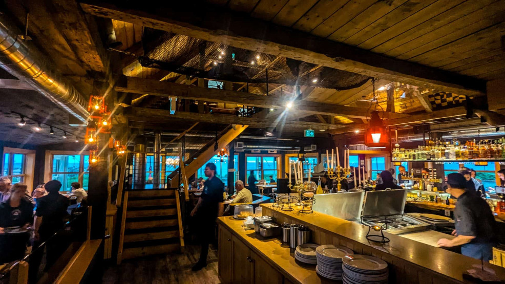Restaurant La Maison du Pêcheur in Percé, Quebec, Canada.