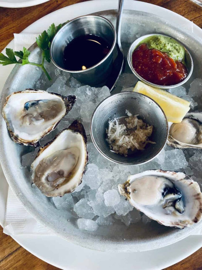 Oysters at The Sandbar Seafood Restaurant, Vancouver, Canada