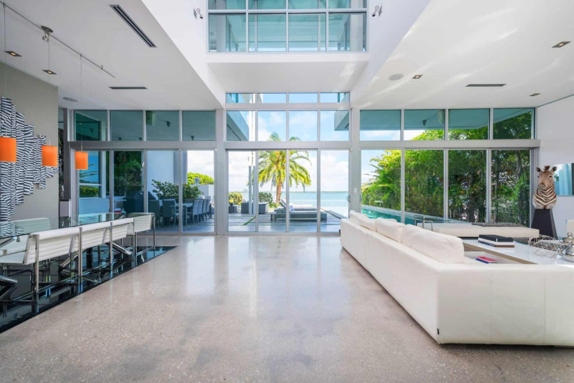 Inside the Glacé Villa in Miami, Florida, USA.